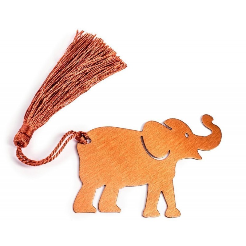 Könyvjelző - boldog elefánt