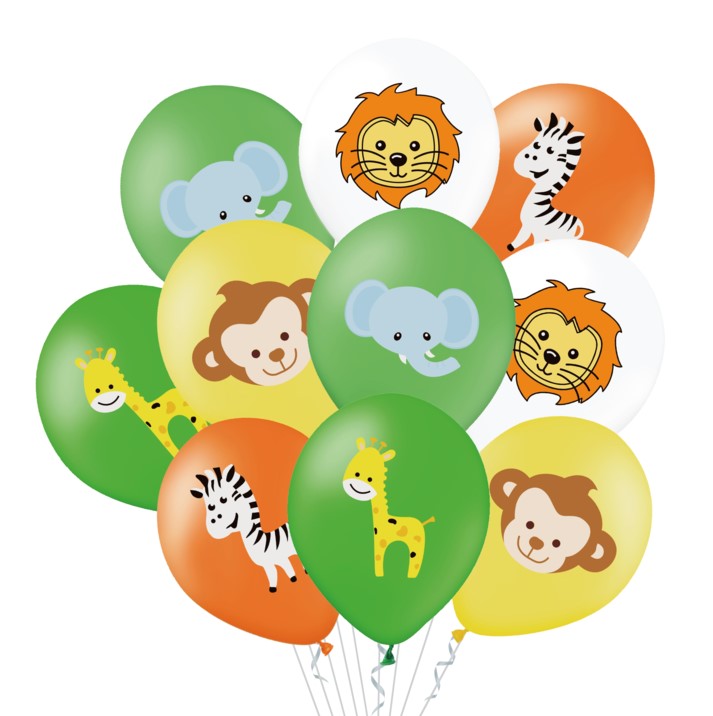 Lufikészlet - Safari állat kölykök, 30cm (10db)