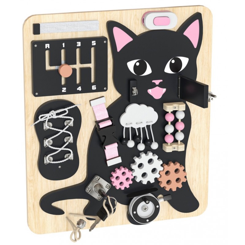 Érzékszervi manipulációs tábla - Lulilo cica