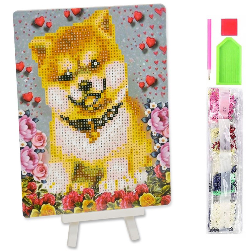 Mini gyémánt mozaik - fix - Akita inu