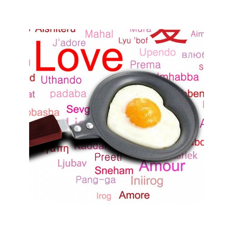 Szív alakú serpenyő - 12 cm