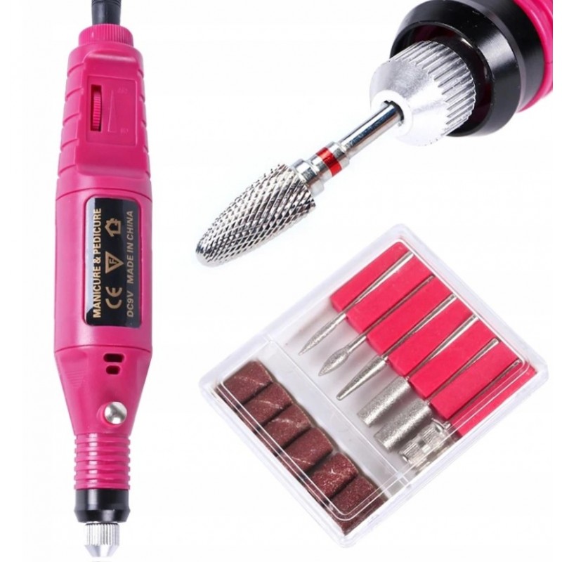 Elektromos reszelő manikűrhöz és pedikűrhöz tartozékokkal
