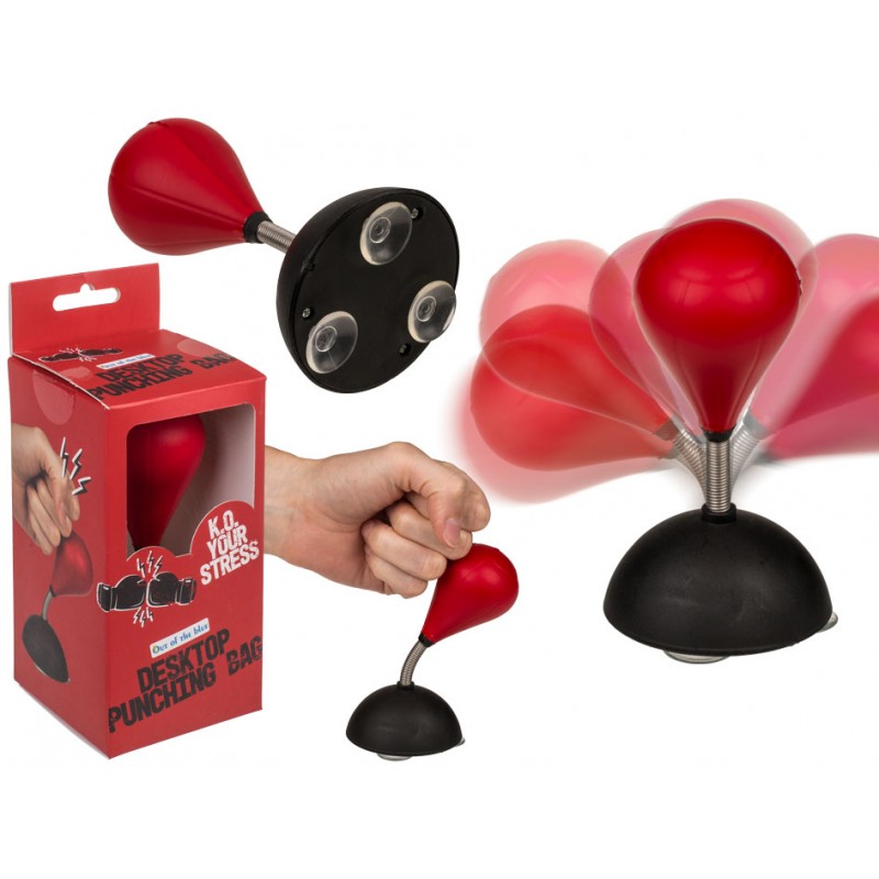 Mini anti-stressz boxkörte tapadókorongokkal 12 cm