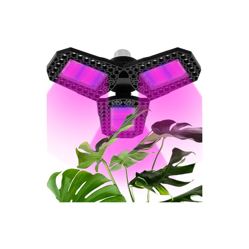 Lámpa a növények növekedéséhez Gardlov - Háromlevelű 108 LED