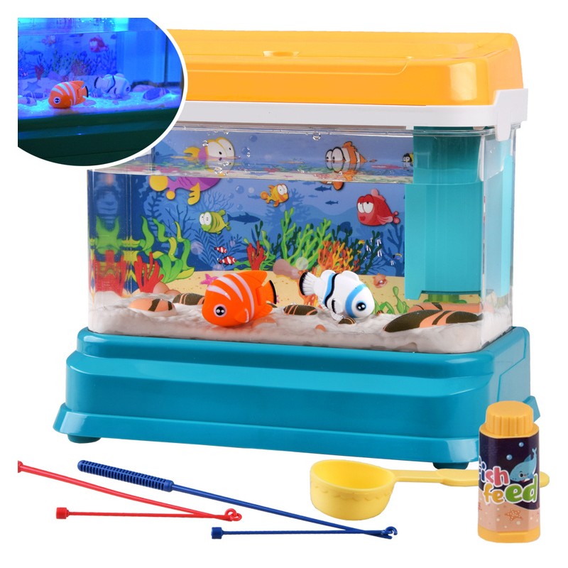 Interaktív akvárium mágneses halakkal