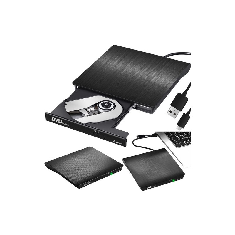 Külső hordozható egység CD-íróval