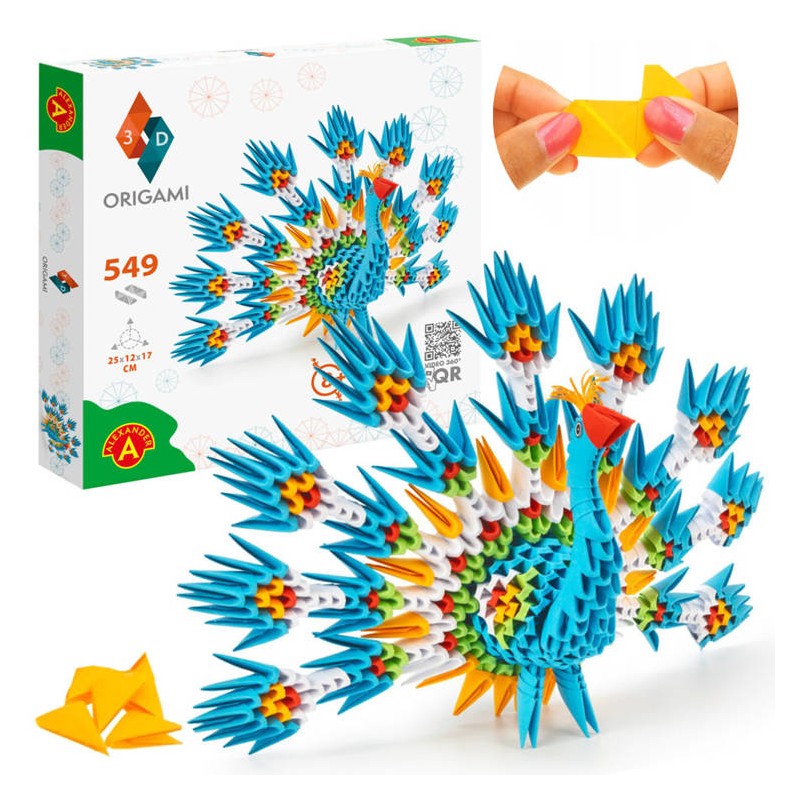 3D origami - Páva Alex 549 db