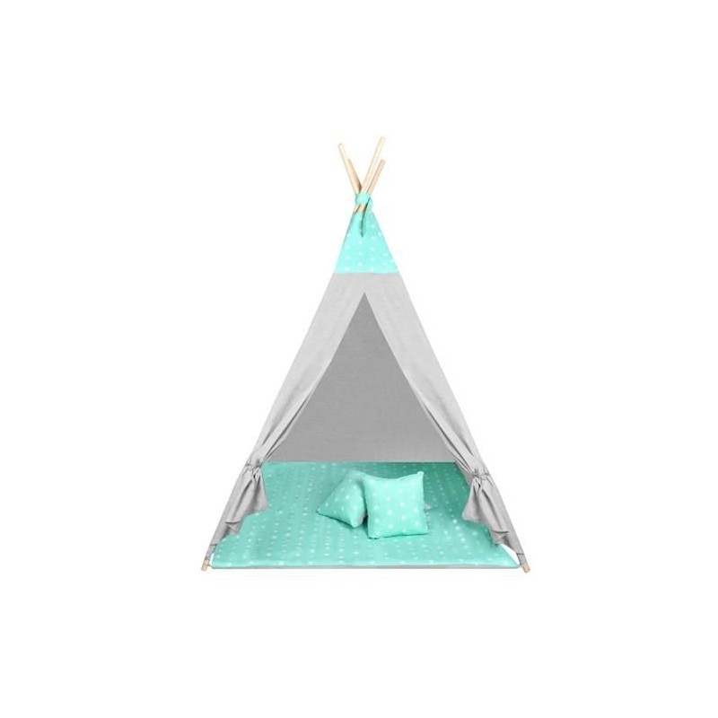 Teepee gyereksátor - türkiz