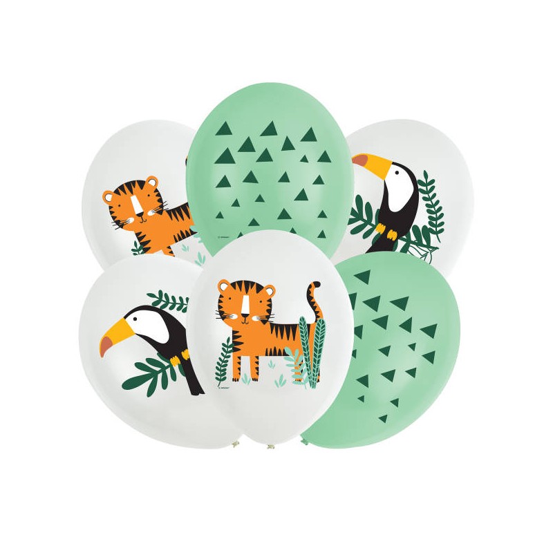 Lufikészlet - Tigris és Tukán, 30 cm (6 db)