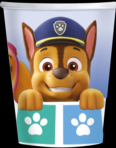 Papírpoharak - Paw Patrol - színkeverék, 250 ml