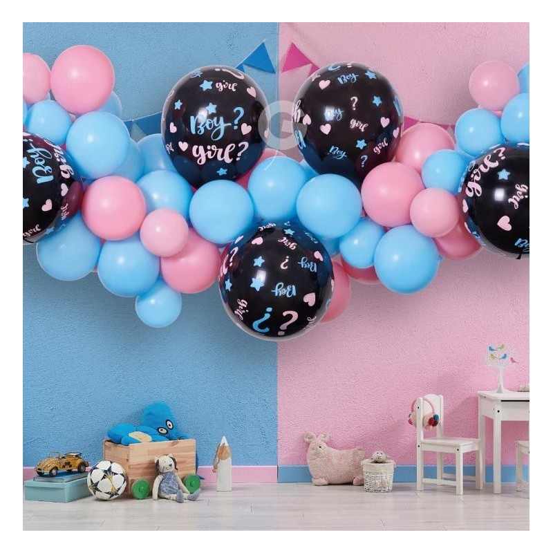 Léggömbfüzér - "He or She?", 200cm