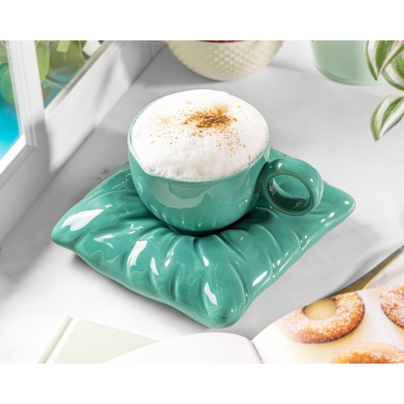 Csésze kerámia párnán - Royal Cup Zöld: zold