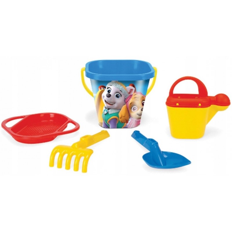 Négyszögletes vödör tartozékokkal - Paw Patrol 5 db