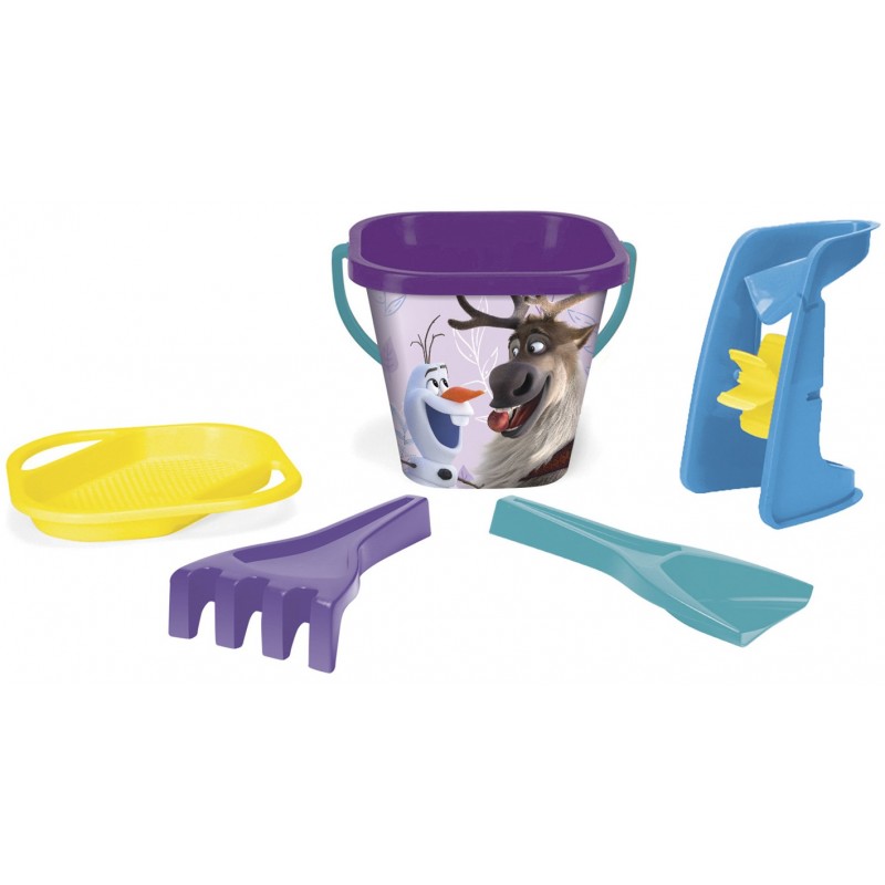 Szögletes vödör tartozékokkal - Disney - Frozen 5 db