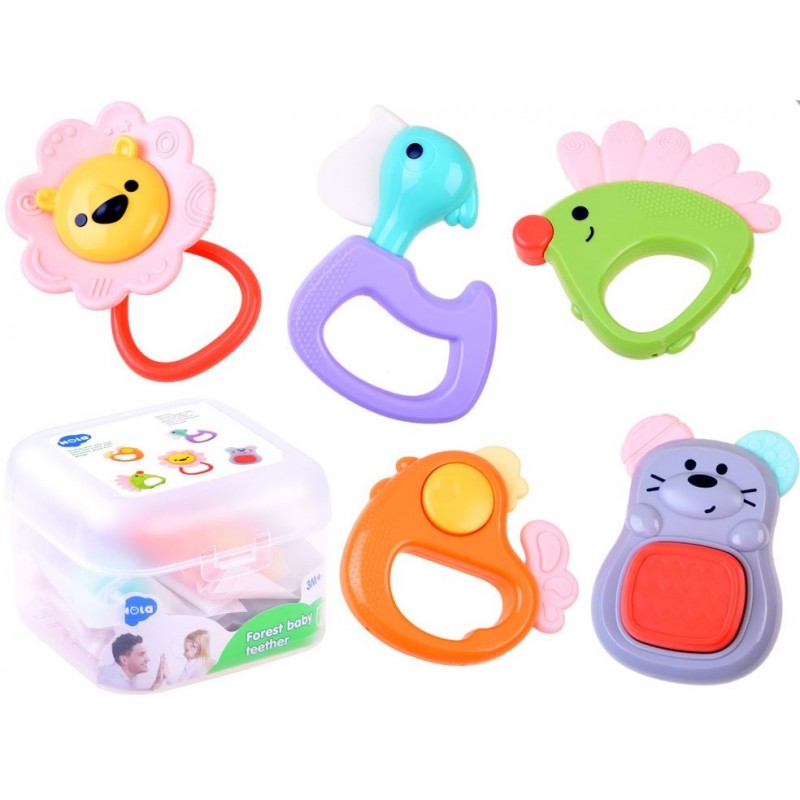 Gyermek rágókák állatok 5 db