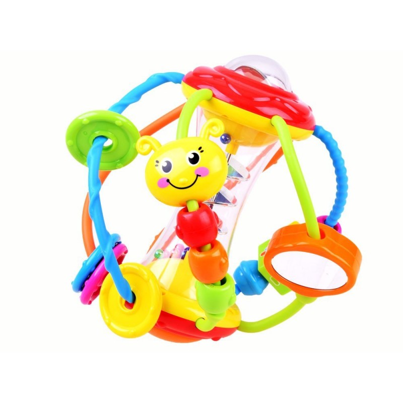 Csörgő - színes labda RATTLE BALL