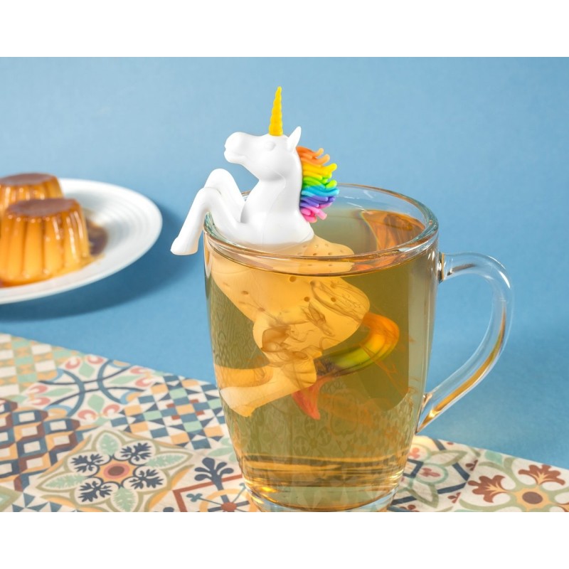 Szilikon teaszűrő - egyszarvú