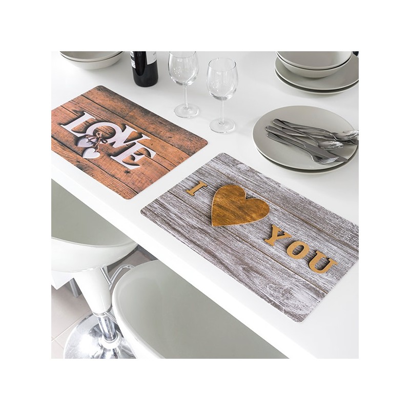 Asztalterítés romantic love