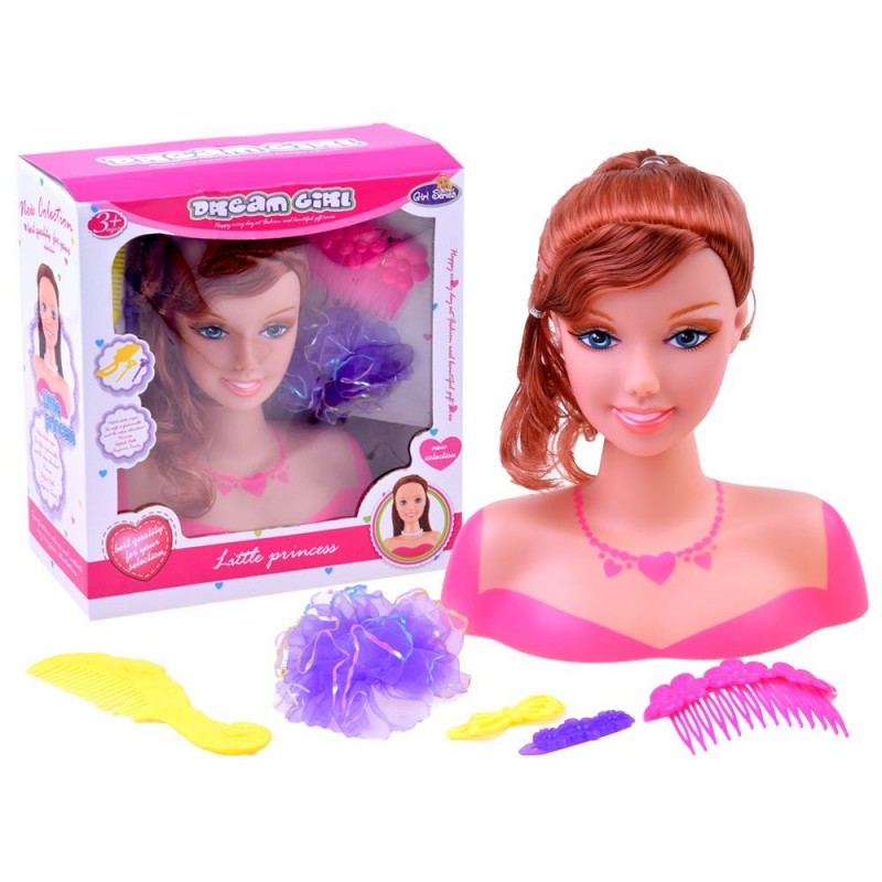 Fésülős babafej Barna: Barna