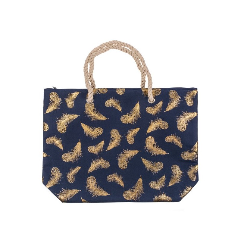 Szövet bevásárlótáska - Arany toll Egyéb változatok: Sötétkék