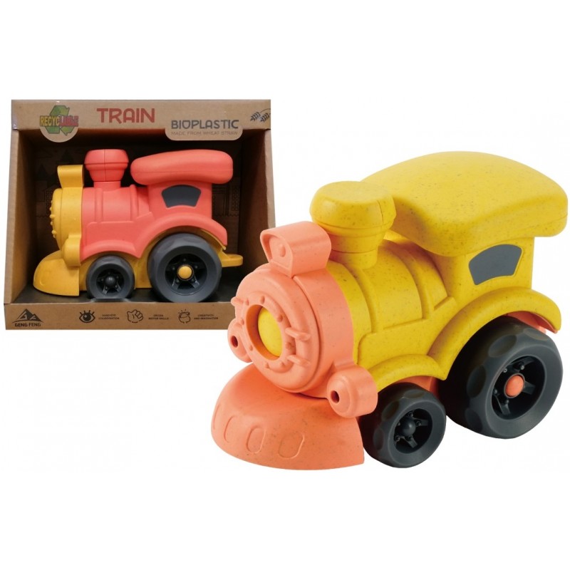 BIO műanyagból készült gyerekmozdony