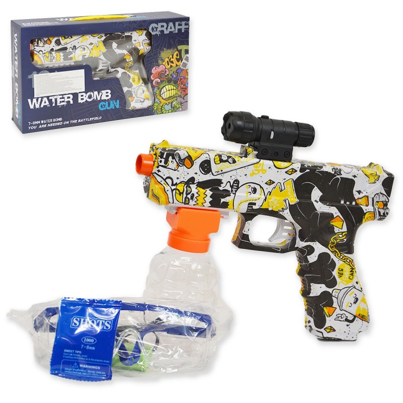 Pisztoly gélgolyókhoz szemüveggel és irányzékkal