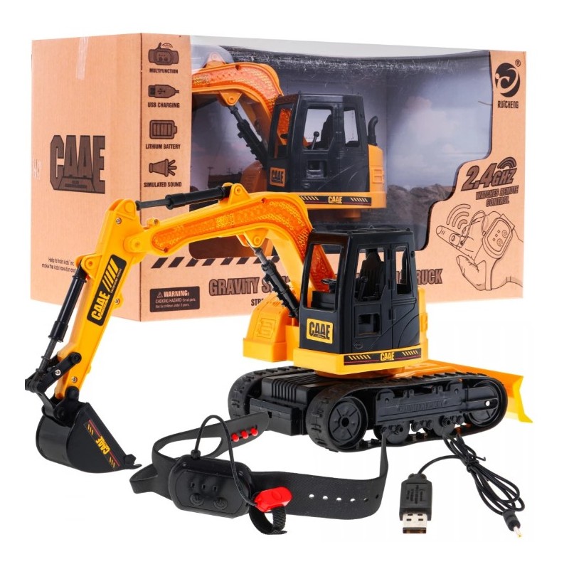 Gesztusokkal vezérelt RC kotrógép