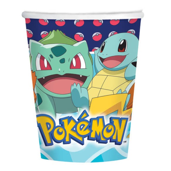 Papírpoharak - Pokemon 250ml