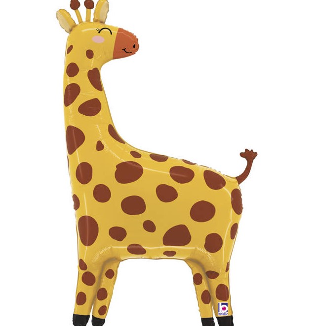 Fólia lufi - Aranyos zsiráf, 104 cm