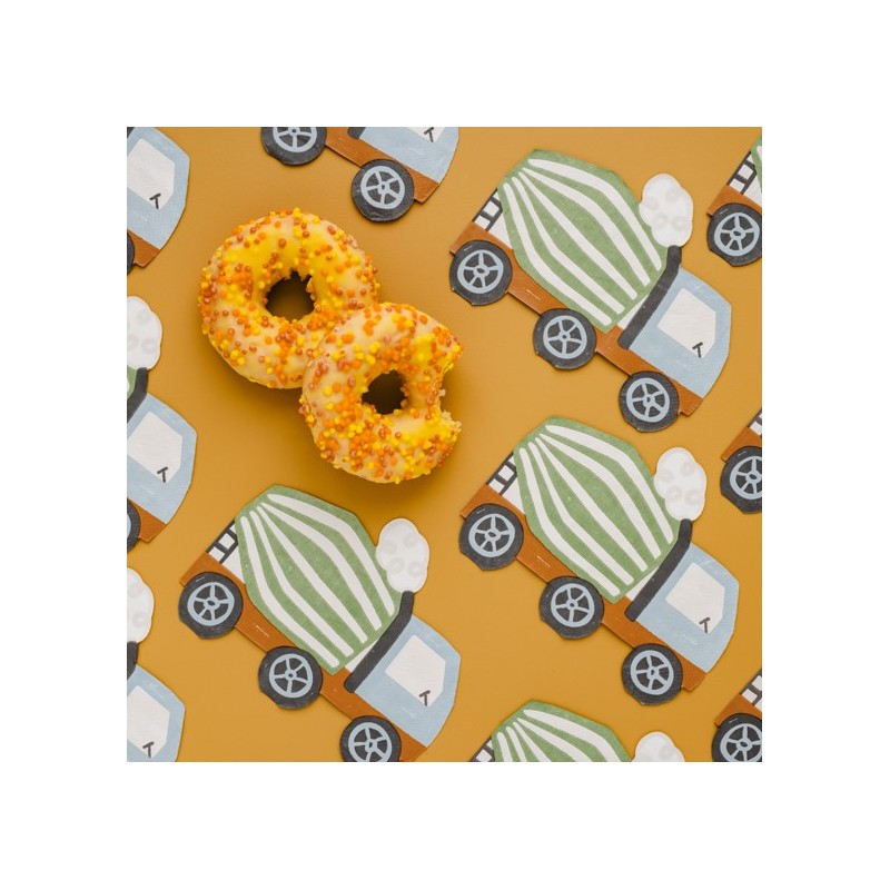 Papírszalvéták - Betonkeverő- 16x13 cm (20 db)