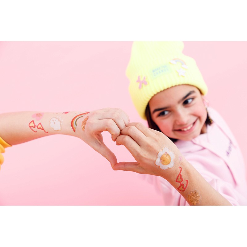 Ideiglenes tetoválás gyerekeknek - Girl Power - 14 db