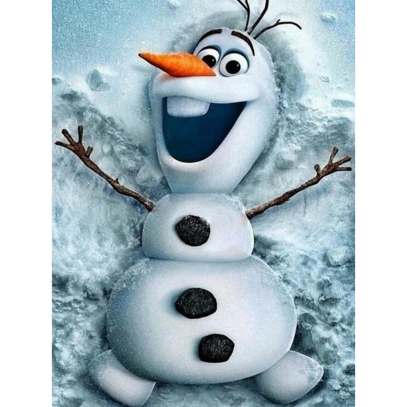 5D gyémánt mozaik - Olaf a hóban