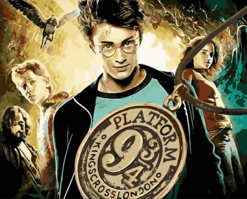 5D gyémánt mozaik - A 9 és 3/4 vágány