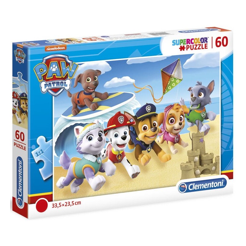 Clementoni Puzzle - Paw Patrol a tengerparton - 60 db