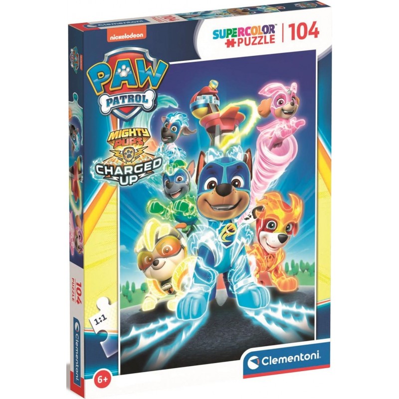 Clementoni Puzzle - Paw Patrol - Szuperhősök 104 darab