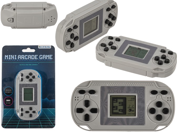 Mini arcade játékkonzol - Retro - 8 játék