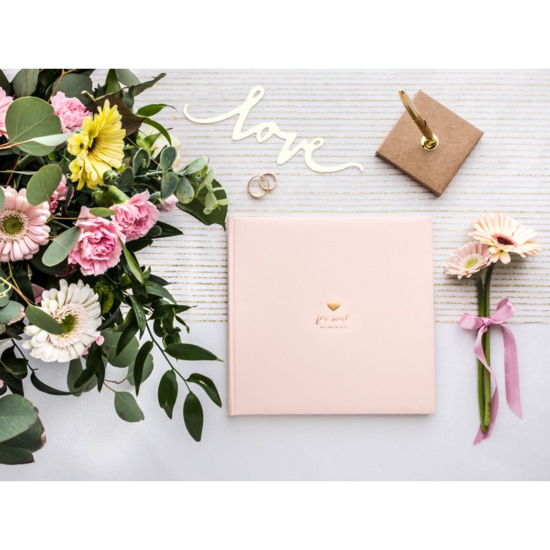 Esküvői vendégkönyv - Sweet memories 20,5x20,5cm