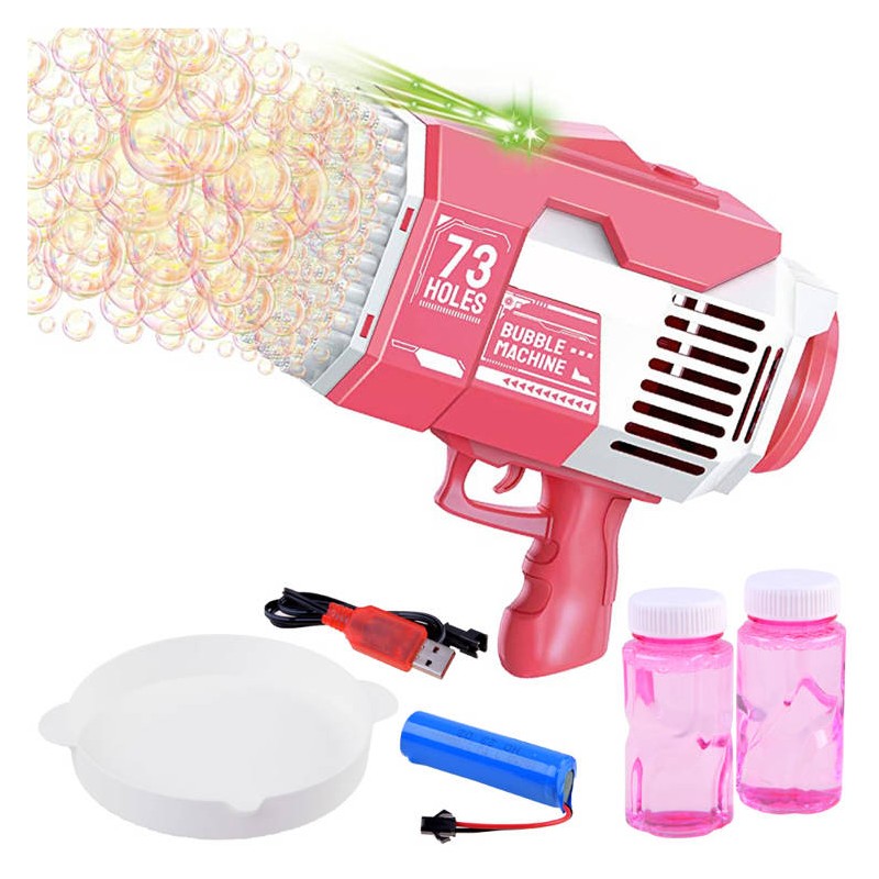 Bazooka szappanbuborékokhoz - Bubble Rocket 73 Rózsaszín: Rózsaszín