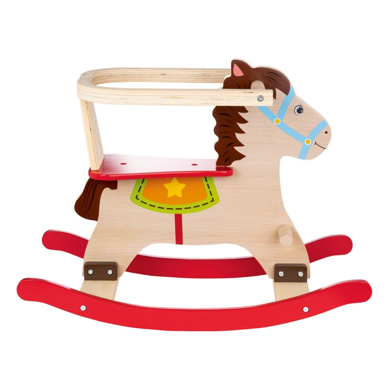 Fából készült hintaló háttámlával - Norko