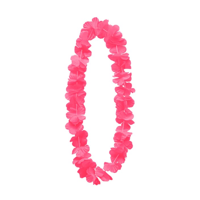 Hawaii virágok nyakra 100cm Rózsaszín: Rózsaszín