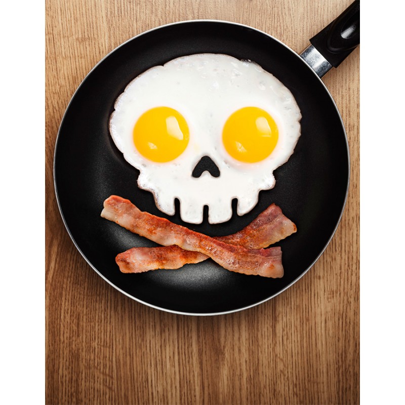 Szilikon forma tojáshoz - koponya