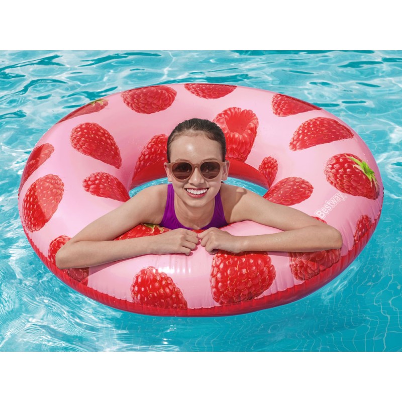 Nagy úszókör - Raspberry - Bestway 119 cm