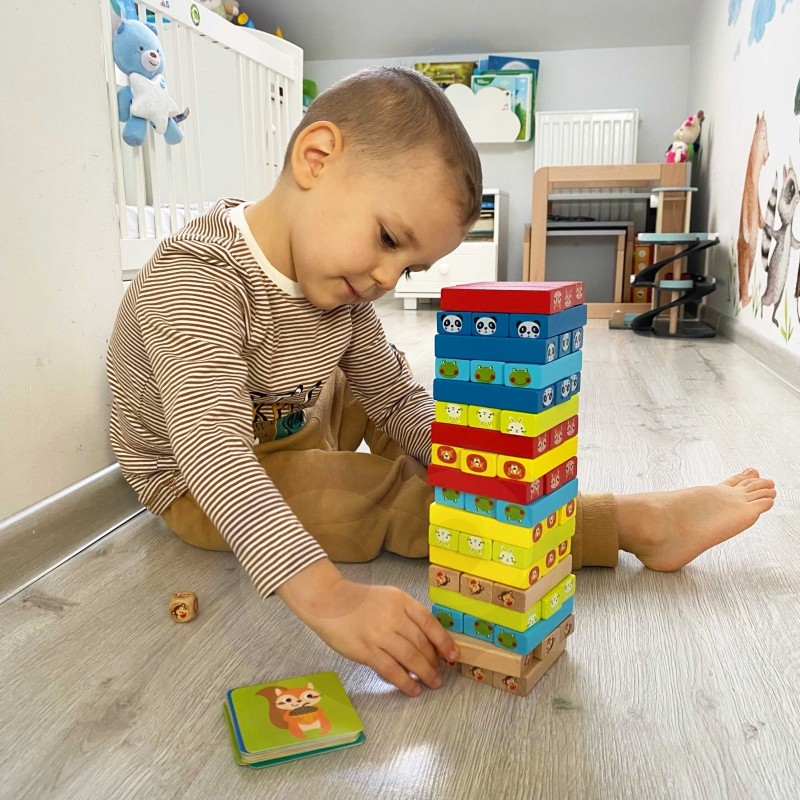 Fa arcade játék - Tooky Toy Tower 82 db