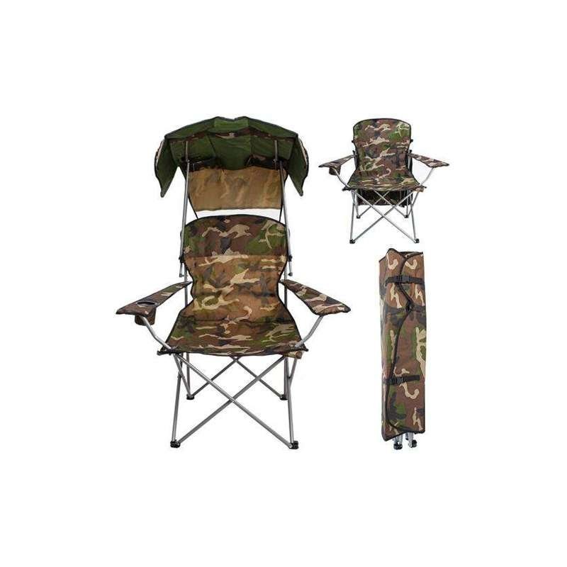 Összecsukható terepszínű szék előtetővel PANAMA