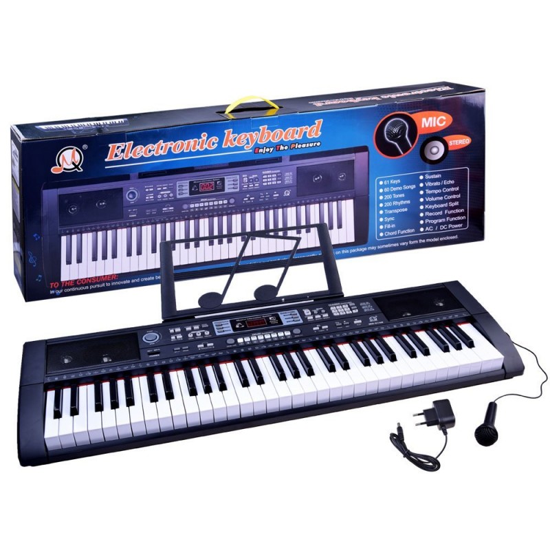 Elektronikus billentyűzet mikrofonnal MQ-6132 - 61 billentyű