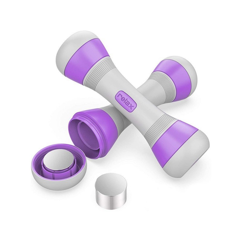 Állítható súlyú fitnesz súlyzók 2 db Lila: lila