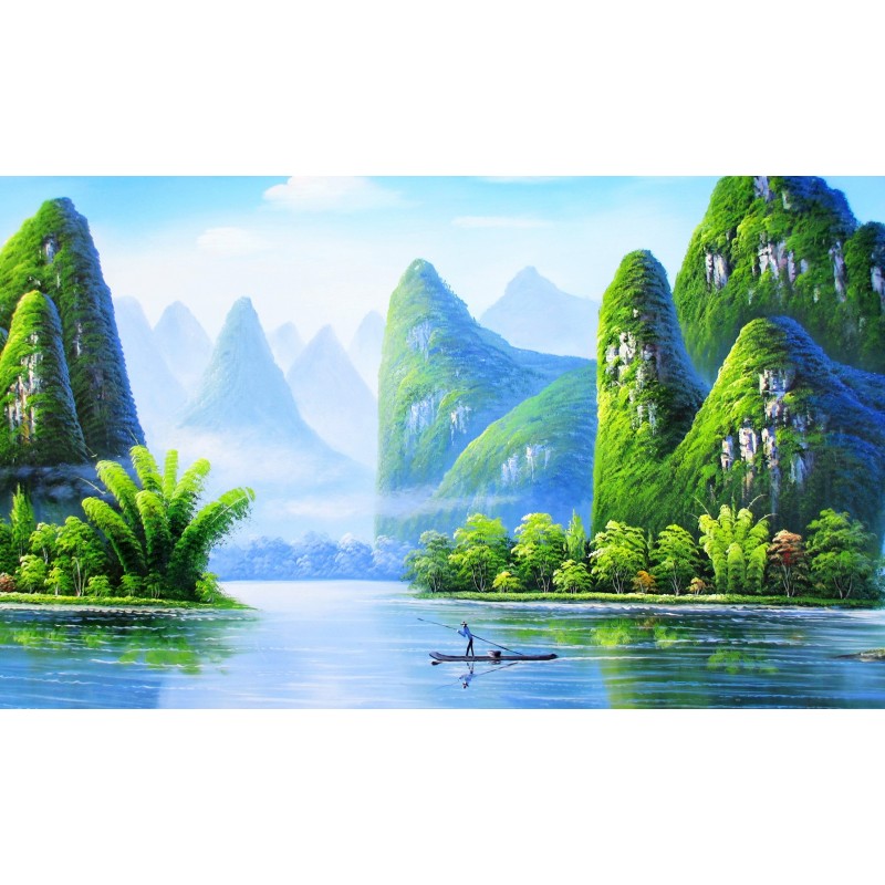 5D gyémánt mozaik – halász