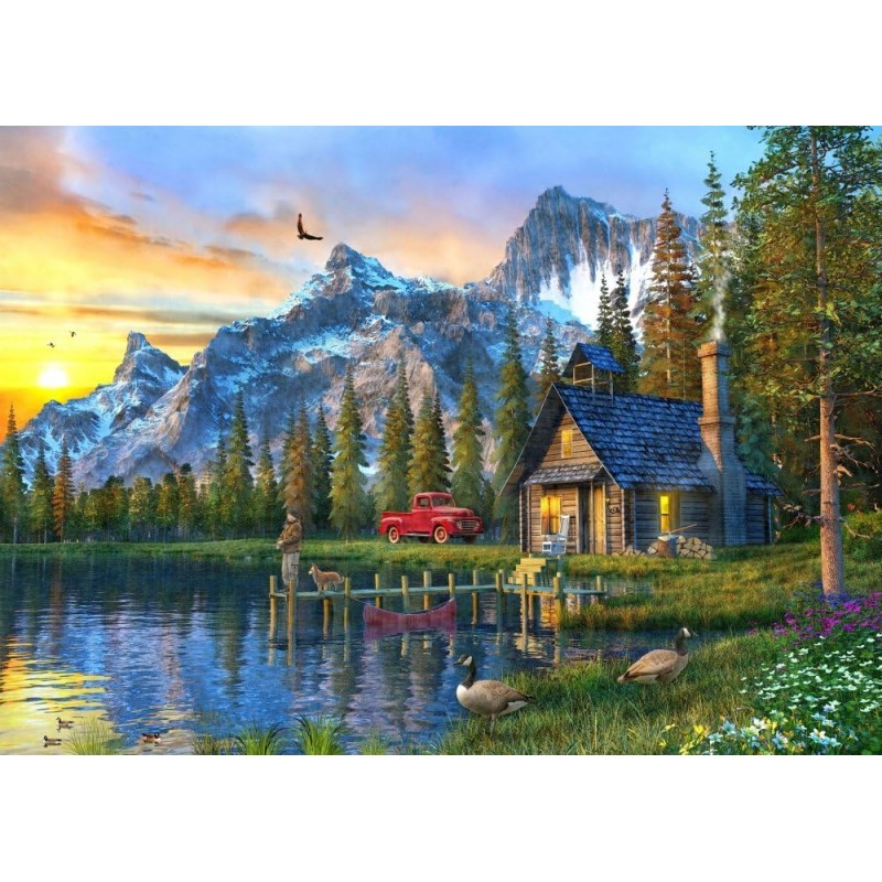 5D gyémánt mozaik - Magányban