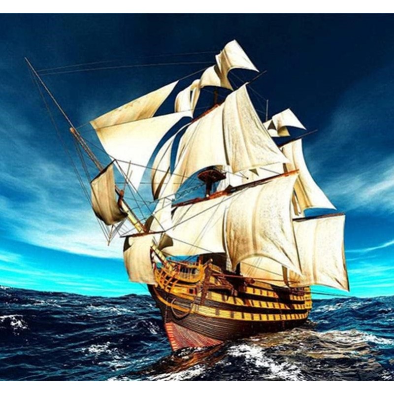 5D gyémánt mozaik - Tengeri utazás