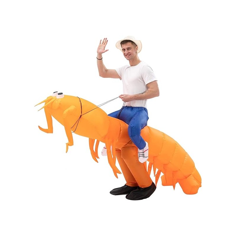 Felfújható jelmez - Garnélaráklovas Egyéb változatok: Felnőtt